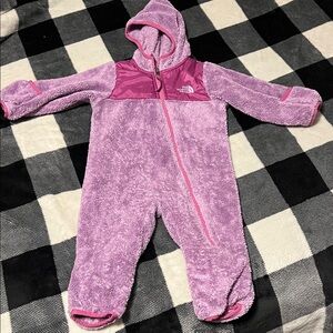 The North Face Purple Kids Fleece One Piece size 6-12 months